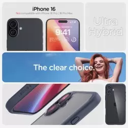 Spigen Ultra Hybrid, tamsiai mėlyna - iPhone 6.1" 2024