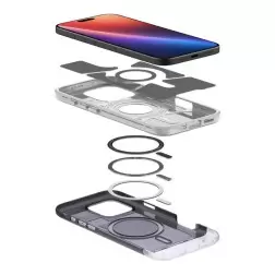Spigen Classic C1 MagSafe, grafiitti - iPhone 6,3" 2024