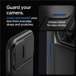 Spigen Optik Armor MagSafe, black - iPhone 16 Pro Max