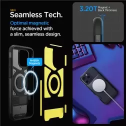 Spigen Slim Armor MagSafe, black - iPhone 6.3" 2024