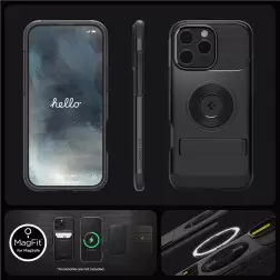 Spigen Slim Armor MagSafe, black - iPhone 6.3" 2024