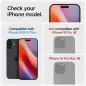 Spigen Glass tR EZ Fit Optik Pro 2 Pack, black - iPhone 16/16 Plus