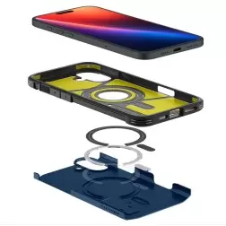 Spigen Tough Armor MagSafe, tamsiai mėlyna - iPhone 6.7" 2024