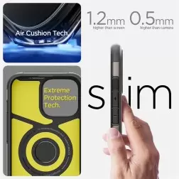 Spigen Slim Armor MagSafe, šaunametalo spalvos - iPhone 6.1" 2024
