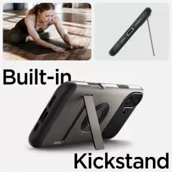 Spigen Slim Armor MagSafe, šaunametalo spalvos - iPhone 6.1" 2024