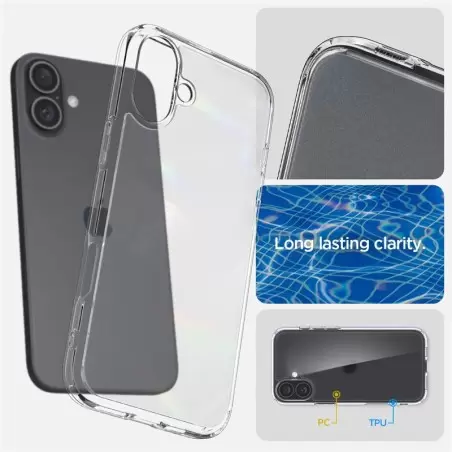 Spigen Ultra Hybrid, frost clear - iPhone 16 Plus