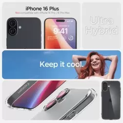 Spigen Ultra Hybrid, šaltai skaidrus - iPhone 6.7" 2024