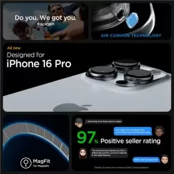 Spigen Ultra Hybrid MagSafe, šaltas juodas - iPhone 6.3" 2024