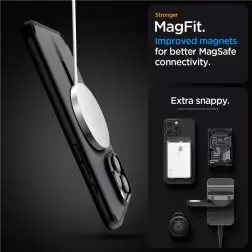 Spigen Ultra Hybrid MagSafe, šaltas juodas - iPhone 6.3" 2024