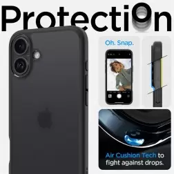 Spigen Ultra Hybrid, šaltas juodas - iPhone 6.7" 2024
