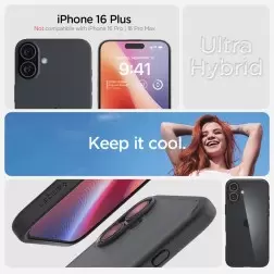 Spigen Ultra Hybrid, šaltas juodas - iPhone 6.7" 2024
