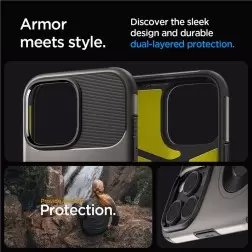 Spigen Slim Armor MagSafe, gunmetal - iPhone 16 Pro Max