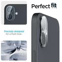 Spigen Glass tR Optik 2 Pack, crystal clear - iPhone 16/16 Plus