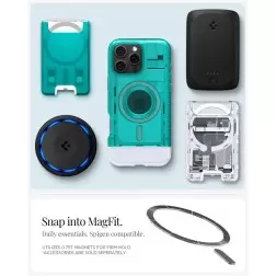 Spigen Classic C1 MagSafe, bondi mėlyna - iPhone 6.3" 2024