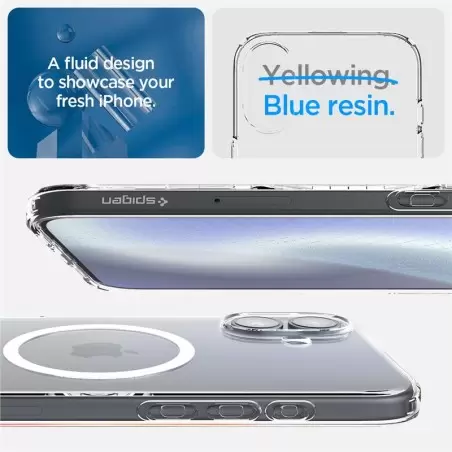 Spigen Crystal Flex MagSafe, crystal clear - iPhone 16