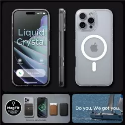 Spigen Crystal Flex MagSafe, crystal clear - iPhone 16 Pro Max