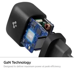 Spigen PowerArc ArcStation, black - USB-C PD 3.0 20W