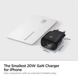 Spigen PowerArc ArcStation, black - USB-C PD 3.0 20W