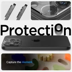 Spigen Glass tR Optik 2 Pack, crystal clear - iPhone 16/15/14 Pro / 16/15/14 Pro Max