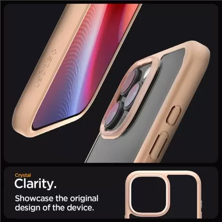 Spigen Ultra Hybrid, rozā titāns - iPhone 16 Pro Max