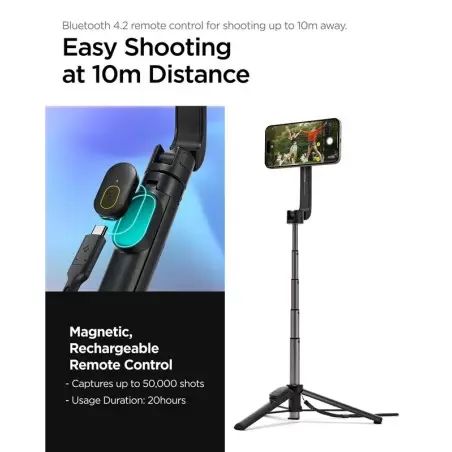 Spigen MagSafe Tripod Selfie Stick, black