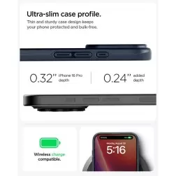 Spigen Thin Fit MagSafe, metal slate - iPhone 16 Pro