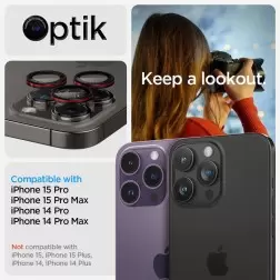 Spigen Glass tR EZ Fit Optik Pro 2 Pack, L-s - iPhone 16/15/14 Pro / 16/15/14 Pro Max