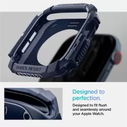 Spigen Rugged Armor, navy blue - Apple Watch 10 46mm