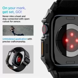 Spigen Lite Fit Pro, matte black - Apple Watch 10 46mm