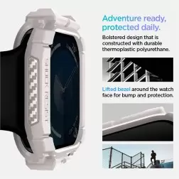 Spigen Rugged Armor, dune beige - Apple Watch 10 46mm