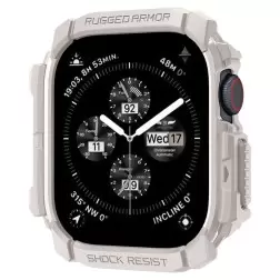Spigen Rugged Armor, dune beige - Apple Watch 10 46mm
