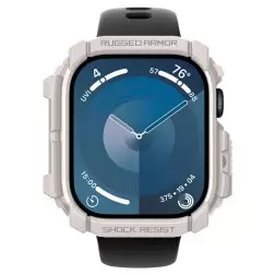 Spigen Rugged Armor, dune beige - Apple Watch 10 46mm