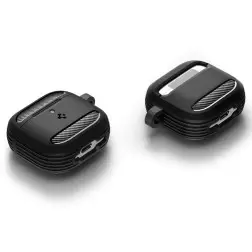 Spigen Rugged Armor, matte black - AirPods 4