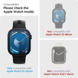 Spigen Eliteshield EZ Fit 2 Pack, transparency - Apple Watch 10 42mm