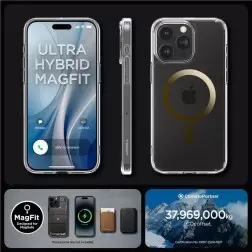 Spigen Ultra Hybrid MagSafe, auksas - iPhone 15 Pro