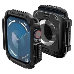 Spigen Rugged Armor, matte black - Apple Watch 10 42mm