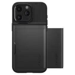 Spigen Plonas Armor CS, juoda - iPhone 15 Pro Max