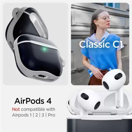 Spigen Classic C1, grafīts - AirPods 4