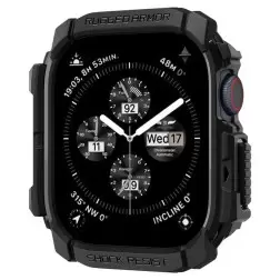 Spigen Rugged Armor, matte black - Apple Watch 10 46mm