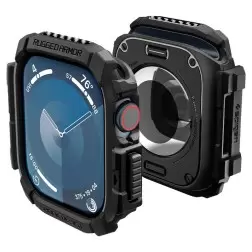 Spigen Rugged Armor, matte black - Apple Watch 10 46mm