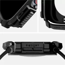 Spigen Rugged Armor, matte black - Apple Watch 10 46mm