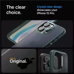 Spigen Ultra Hybrid, šaltas žalias - iPhone 15 Pro