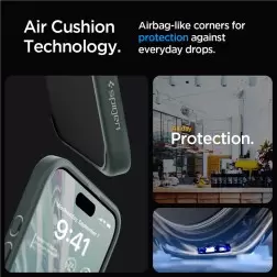 Spigen Ultra Hybrid, šaltas žalias - iPhone 15 Pro