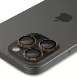 Spigen Glass tR EZ Fit Optik Pro 2 Pack, desert titanium - iPhone 16 Pro/Pro Max