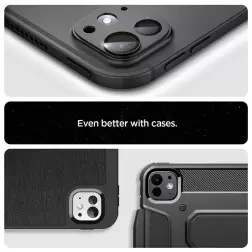 Spigen Glass tR EZ Fit Optik Metal 1 Pack, space black - iPad Pro 13" 2024 / iPad Pro 11" 2024