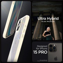Spigen Ultra Hybrid, mute beige - iPhone 15 Pro