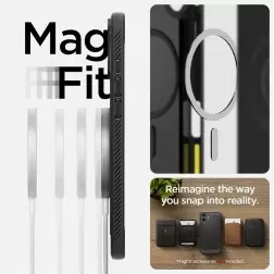 Spigen Rugged Armor MagSafe, matte black - iPhone 16 Plus