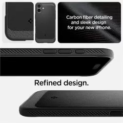 Spigen Rugged Armor MagSafe, matte black - iPhone 16 Plus