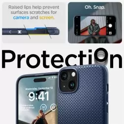 Spigen Mag Armor MagSafe, tamsiai mėlyna - iPhone 15