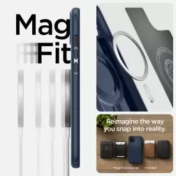 Spigen Mag Armor MagSafe, tamsiai mėlyna - iPhone 15